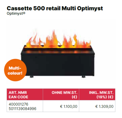 Dimplex Cassette 500retail Multi RGB Elektrokamin Einsatz