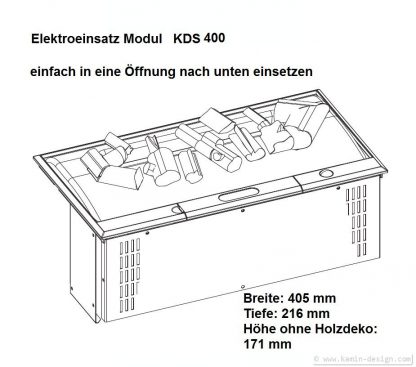 Elektroeinsatz Modul KDS 400 Zeichnung