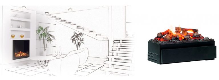 Elektrofeuer Modul M LED, Wasserdampfkamin Dimplex Faber Opti-myst