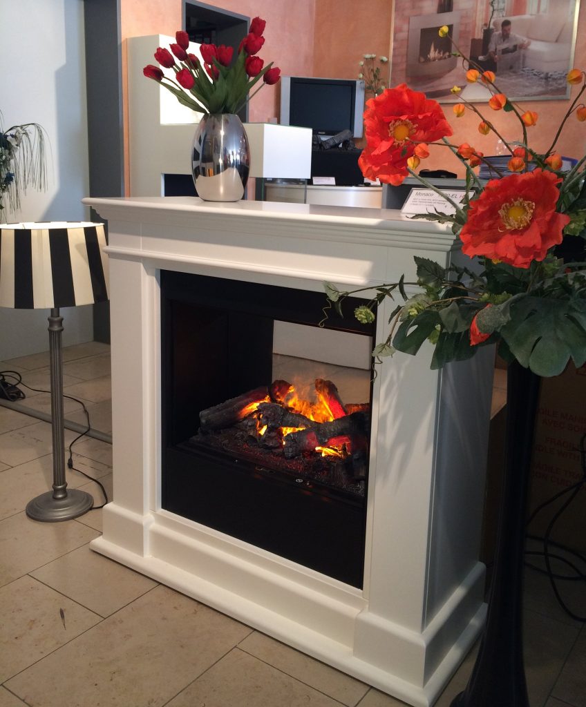 Monaco EL Elektrokamin mit Faber Dimplex Opti-myst Effektfeuer