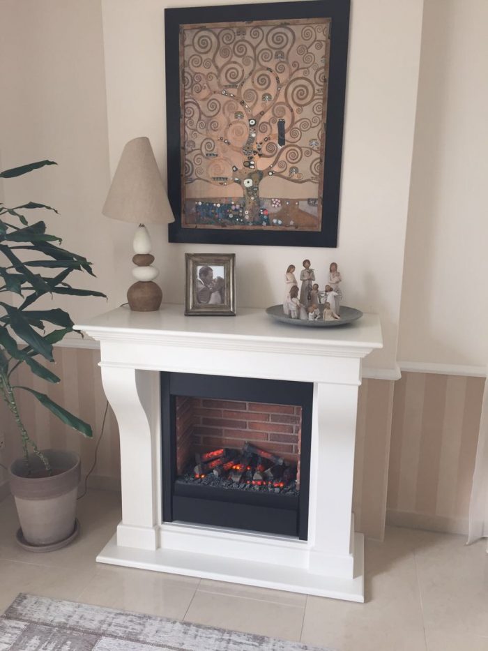 Carrara StHz, Elektrokamin mit Opti-myst Feuer und 2 Heizstufen