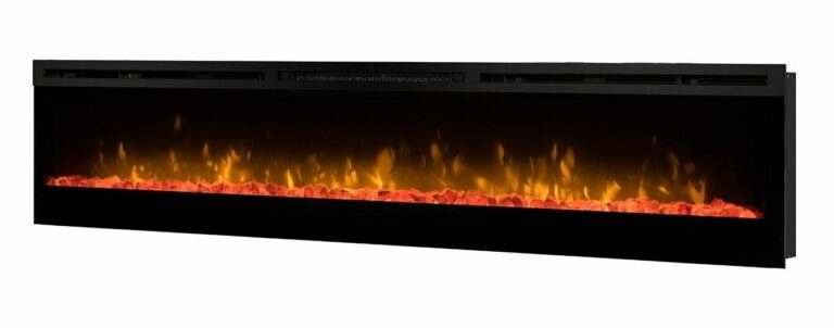 Dimplex Prism 74 Elektrobreitwandkamin, Glutbett in vielen Farben