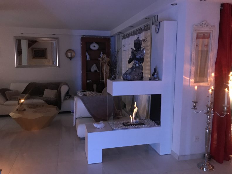 Raumteilerkamin ASPECT SPlan-21-BE-115 als Ethanolkamin oder Elektrokamin