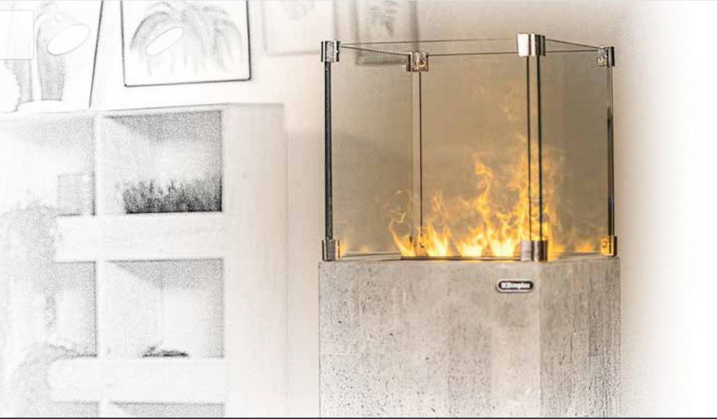 Isola Stone Opti-myst Effektfeuer - Feuersäule, ideal für Hotel, Juwelier