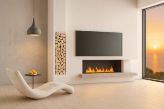 Dimplex-Cassette-1000 in Trockenbauwand TV-Möbel Möbel für Fernseher