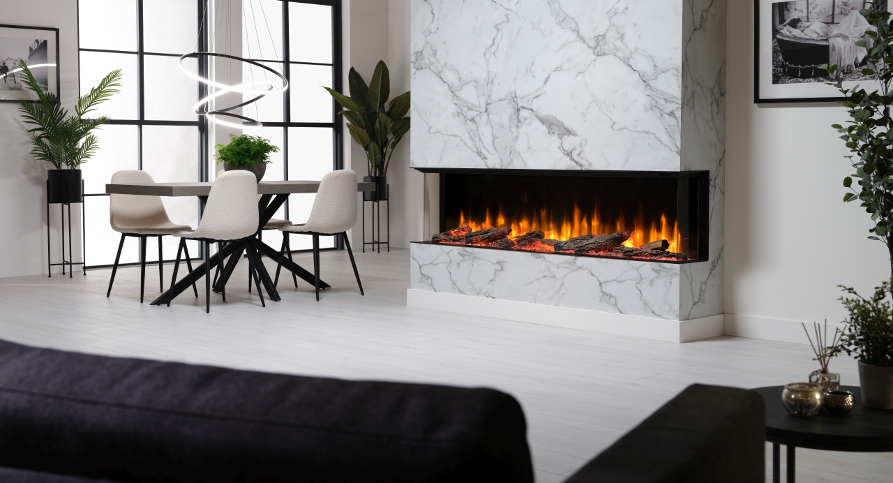 Dimplex Ignite Ultra 74-III Roomset Right Facing Dimplex Ignite Ultra 74