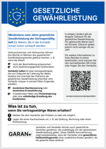 Gesetzliche Gewährleistung